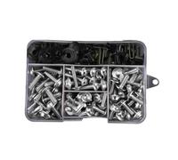 PQAWSFR Moto Boulon Ecrou Compatible avec Yamaha pour Genesis pour DT230 Lanza Accessoires Moto Kit De Boulons Carénage Complet Vis Écrous Boulons Moto Vis Écrous(Silver)