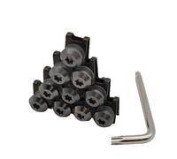 PQAWSFR Moto Boulon Ecrou Compatible avec Yamaha pour YZ250X pour YZ250FX pour YZ450FX Vis Carénage Moto en Aluminium pour Carrosserie Personnalisée pour Accessoire Boulons À Ressort(Gray)