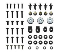 PQAWSFR Moto Boulon Ecrou pour CBR1000RR 2012-2016 Moto Carénage Complet pour Kit Boulons Clips Carénage Vis en Acier Inoxydable Écrous Vis Fixation Carénage Moto(Black)