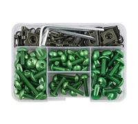 PQAWSFR Moto Boulon Ecrou pour CBR900RR pour CBR929RR 155 Pièces Boulons Carénage Moto Kit D'écrou De Vis Carénage De Moto pour Kit D'assortiment De Boulons(Green)