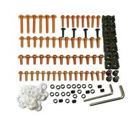 PQAWSFR Moto Boulon Ecrou pour CBR900RR pour CBR929RR Moto Kit Complet De Boulons De Carénage Vis De Corps Carénage De Moto pour Kit D'assortiment De Boulons(Yellow)