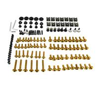 PQAWSFR Moto Boulon Ecrou pour K1300R pour K1300S pour K1600b M6 M5 Kit Boulons Carénage Fixations Carrosserie Vis Écrou Boulons De Carénage Vis(Yellow)