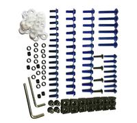 PQAWSFR Moto Boulon Ecrou pour NC700S pour NC700X pour VFR1200F Kit Complet Boulons Carénage Moto Vis Corps Carénage Moto pour Kit D'assortiment De Boulons(Blue)
