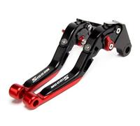 PQCORBE Levier d'embrayage de frein Pour B&MW S1000R S1000 R S 1000 R 2015 2016 2017 2018 2019 2020 2021 Leviers D'embrayage De Frein Extensibles Pliants Pour Moto Leviers de frein(Black-Red)