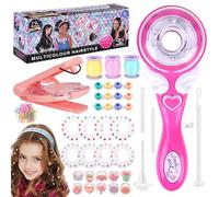 PQETBV Cheveux Diamond Styler Kit, Cheveux Machine DIY Tressage avec 120 Gemmes Décoratives Multicolore, Kit Coiffure Enfant Fille pour Enfants, Cadeau de Noël pour les Filles