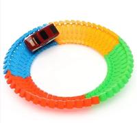 PQETBV Circuit Voiture Enfant Jouet 3 Ans, Circuit Flexible Lumineux, 240 PCS de Piste de Course de Voitures Jouet Enfant 3 4 5 Ans Garçon Fille Jeux
