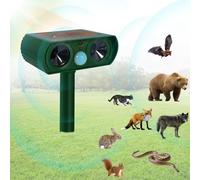 PQETBV Répulsif Chat Ultrason à Energie, Repulsif Chat Exterieur Ultrason, Étanche Répulsif Chat Répulsif avec Détecteur de Mouvement pour Anti Chats Chiens Souris Ratons