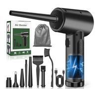 PQETBV Souffleur Air Comprimé, Souffleur Air Comprimé Ultra Puissant, 6000 mAh Purificateur d’Air Comprimé pour Nettoyage PC, Maison pour Animaux Domestiques