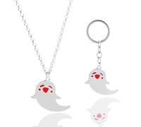 PQKL-party Genshin Impact Collier, Genshin Impact Porte-Clés, Genshin Hu Tao Ensemble Cadeau, Cosplay Genshin Impact, Cosplay Hu Tao Figurine Décoration Accessoires Anime Porte-Clés Cadeaux pour Fan