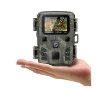 PQLXJJYUR Mini Caméra De Suivi des Sentiers D'extérieur 4K HD 20mp 1080P, Vision Nocturne À Infrarouge, Piège Chasse Activé par Le Mouvement, Étanche IP66, for La Faune Enregistrement VidéO Net