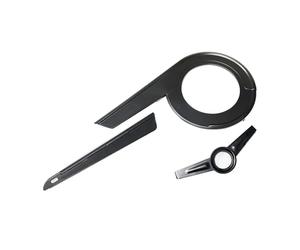 PQMIERA Carter De Chaîne De Vélo 40-42 Dents, Léger, Compatible avec Pédalier, Protection Universelle, Pièces De Rechange(Black)