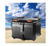 PQPQLI 45L Top Case Moto, PP Coffre Moto, Solide Et ImperméAble, Coffre De Rangement À Double offre À Bagages pour Rangement Casques pour La Plupart des Motos(A)