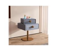 PQPQLI Table De Chevet Simple en Bois avec Tiroirs | Table De Nuit Pivotante, Meuble De Chevet, Table D'appoint Pour Chambre À Coucher(Dusty Blue,50x40x60cm)