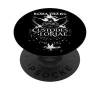 PQR Custodes Gloriae Aigle Romain Roma Design PopSockets PopGrip Adhésif