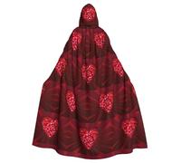 PQruop Cape à capuche imprimée Happy Valentine's Day1 pour adulte, cape décorative pour fêtes, cosplay et festivals
