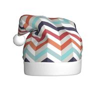 PQruop Chapeau de Noël amusant pour adulte avec lignes en zigzag, convient pour le Nouvel An