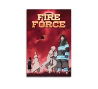 PQSDSLCX Poster d'anime Fire Force 1 - Peinture sur toile - Impression d'art moderne pour chambre à coucher - 30 x 45 cm