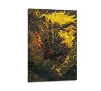 PQSDSLCX Poster de jeu Only The Shadow of The Wolf Is Gone Twice sur toile - Impression d'art moderne pour chambre à coucher (60 x 90 cm)