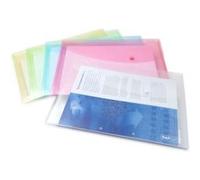 Rapesco Pochettes de rangement A4+ à bouton-pression - Lot de 5