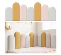 PQVMZQEMQ Tête de lit autocollante, Rembourrage Mural Anti-Collision 3D pour Enfants, Autocollants muraux Tatami de 3 cm d'épaisseur, Panneaux muraux rembourrés pour Chambre et Salle de Jeux