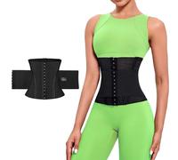 PQWEUU Serres-Taille Gaine Amincissante Ventre Femme et Homme Ceinture de Sudation Corset Minceur Waist Trainer Body Sculptant pour Ventre Plat (Noir, XS(40-48KG))