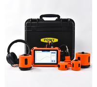 PQWT Détecteur de Fuites PQ125E Tous Scénarios Détection par Gaz Traceur Fuite Canalisation Murale Écran Tactile Casque Coffret Multi Capteurs