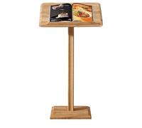 PQXQZ Porte Menu Restaurant Exterieur en Bois Massif Porte Affiche sur Pied au Sol avec Cloison Inférieure et Base Support D'affichage au Sol pour Centres Commerciaux écoles Restaurants(59x39cm)