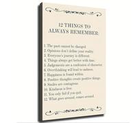 PQYSMVVG 12 Things To Always Remember Inspirational Wall-Art Great Leadership Quote Poster for Gym Classroom Bedroom(Unframed,16x24inch(40x60cm))