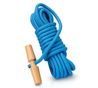 PR-20 Tree Pruner Rope Replacement (with Wooden Handle), for Jameson Fiscar Big Mouth Manual Pole Saw & Tree Pruner,20 feet long with a 5/16-inch diameterF