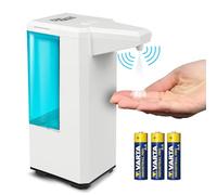 PR-470 Distributeur automatique de savon avec capteur infrarouge Distributeur rechargeable de 500 ml Sans contact Fonctionne à piles | Piles incluses