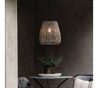 PR Home Suspension d'extérieur Saigon, gris, Ø 28 cm, câble 2,5m dimmable, gris, Matière Plastique