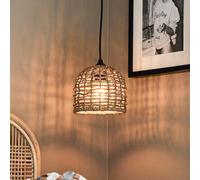 PR Home Suspension luminaire en bois Cebu, dimmable, bois clair, Salon / Salle à manger, Bois, Maison de campagne / Rustique, Suspension
