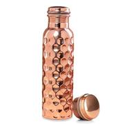 PR INTERNATIONAL Bouteille d'eau en cuivre pur avec design diamant et couvercle 750 ml'