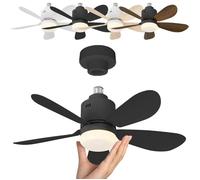 Pr LED ventilateur lumière avec télécommande 52.5 cm 4 vitesses pr ventilateur de plafond avec éclairage ampoule ventilateur[MM246]