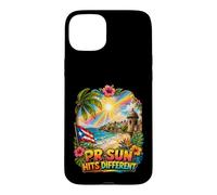 PR Sun Frappe différents Boricua tropicaux Coque pour iPhone 15 Plus