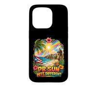 PR Sun Frappe différents Boricua tropicaux Coque pour iPhone 15 Pro