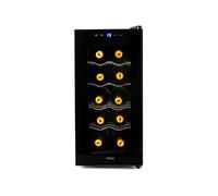 Primo Cave à vin PR170WK – Pose libre, 10 bouteilles, Classe E, Noir
