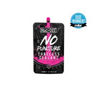 Muc-Off No Puncture Hassle Produit anti-crevaison Tubeless - 140 ml - Produit Anti-Crevaison Pneu Vélo avec Colorant de Détection UV - Bouche les Déchirures et les Trous jusqu'à 6 mm