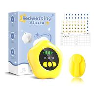 prabensei Alarme Pipi au lit sans Fil, Rechargeable par USB, Apprentissage de la propreté avec Son et Vibrations, Jaune, pour Enfants et Adultes, avec capteur d'humidité pour l'énurésie Nocturne