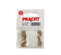 Pracht Creatives Hobby 1694-10327 Micro macramé en Fil de Polyester ciré 1 mm de Couleur crème, Longueur env. 10 m, idéal pour Les projets d'artisanat, la Fabrication de Bijoux et la décoration