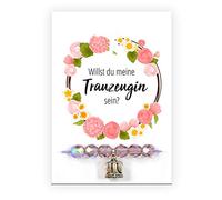 Pracht Creatives Hobby 6014-08405 - Bracelet avec pendentif et carte avec inscription assortie - Idéal comme petite attention, comme remerciement ou comme cadeau pour votre partenaire, vos amis ou vos