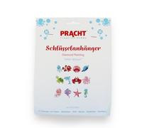 Pracht Creatives Hobby 6044-50121 Diamond Painting Porte-clés, motif Sous l'eau, kit de bricolage pour créer 12 pendentifs avec des pierres scintillantes, pour enfants à partir de 5 ans