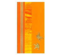 Pracht Creatives Hobby 7073-20075 Plaques de cire décorative Mix orange/or, 3 demi-plaques de cire env. 200 x 50 x 0,5 mm, bandes de cire et signes spéciaux, pour modeler et décorer des bougies