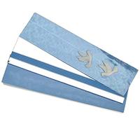 Pracht Creatives Hobby 7073-20445 Plaques de cire décoratives Mix bleu clair/argent, 3 demi-plaques de cire env. 20 x 5 x 0,05 cm, bandes de cire pour modeler et décorer des bougies