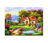 Pracht Creatives Hobby Diamond Painting Set, Tableau avec Motif Ferme et Accessoires, Set de Bricolage pour Peindre avec des Pierres Scintillantes, pour Enfants à partir de 5 Ans