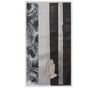 Pracht Creatives Hobby Kit de décoration de bougies Mix noir/argent, 3 demi-plaques de cire décoratives env. 20 x 5 x 0,05 cm, bandes de cire pour modeler et décorer des bougies