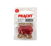 Pracht Creatives Hobby Micro macramé 1694-10537 Fil Polyester ciré 1 mm Fuchsia Longueur Environ 10 m Idéal pour projets de Loisirs créatifs, Fabrication de Bijoux et décoration Rouge Rouge