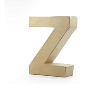 Pracht Creatives Hobby Papp Art Lettre Z 17,5 x 5,5 cm Lettres 3D à peindre, coller, décorer comme inscription décorative