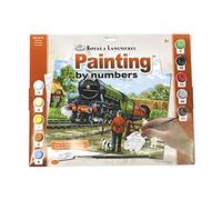 Pracht Creatives Hobby Royal & Langnickel - Peinture par numéros locomotive à vapeur, contient des couleurs et des pinceaux, pour adultes et enfants à partir de 8 ans