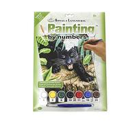 Pracht Creatives Hobby Royal & Langnickel - Peinture par numéros Panthère noire, contient des couleurs et des pinceaux, pour adultes et enfants à partir de 8 ans